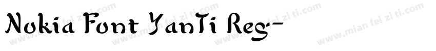 Nokia Font YanTi Reg字体转换